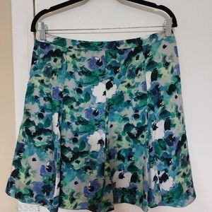 LOFT Green black skirt